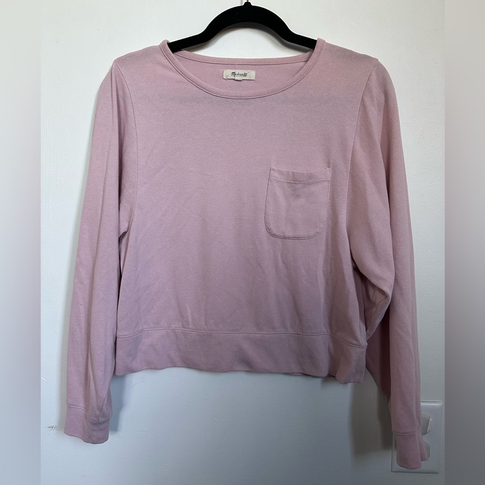 Madewell Light Pink Long Sleeve Tee